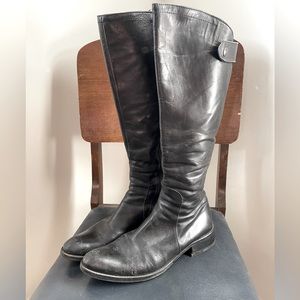 Black leather riding boots / Size 9 / Holt Renfrew circa 2007